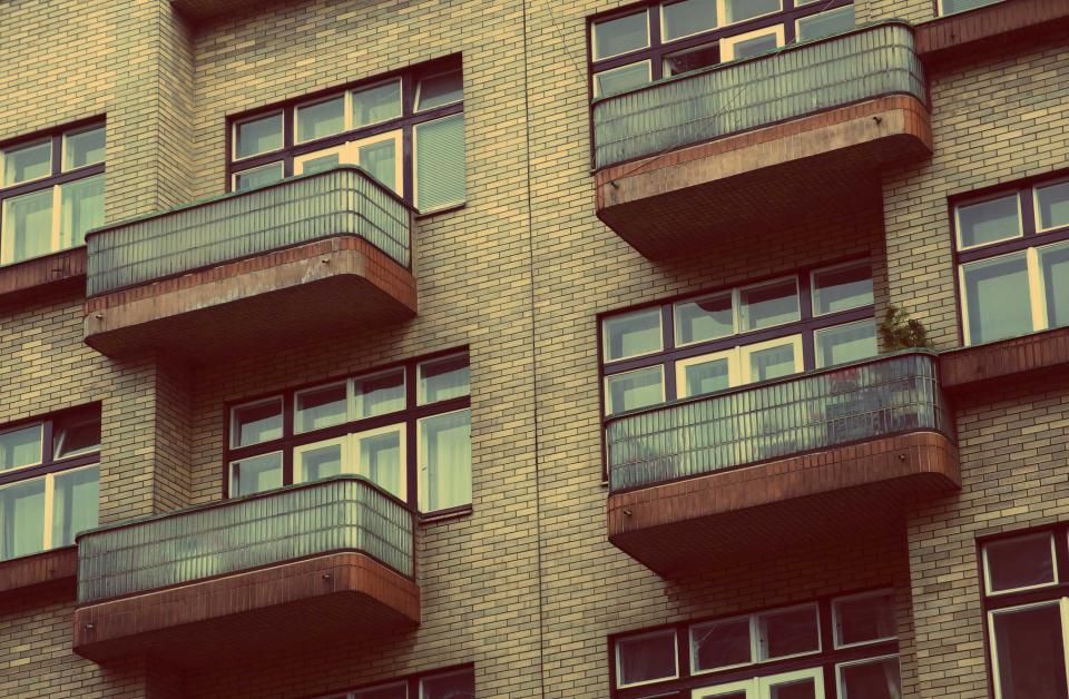 Balconies of an apartment building